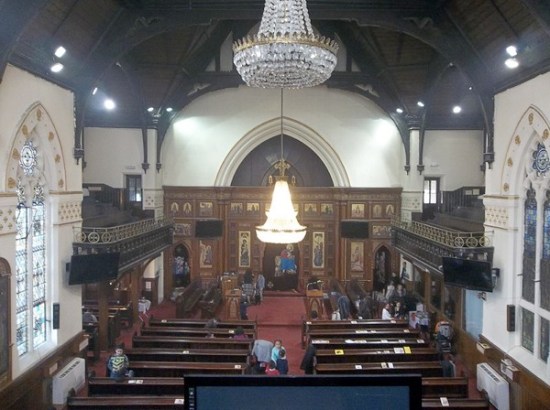 interior St George and St Rueiss Coptic Church