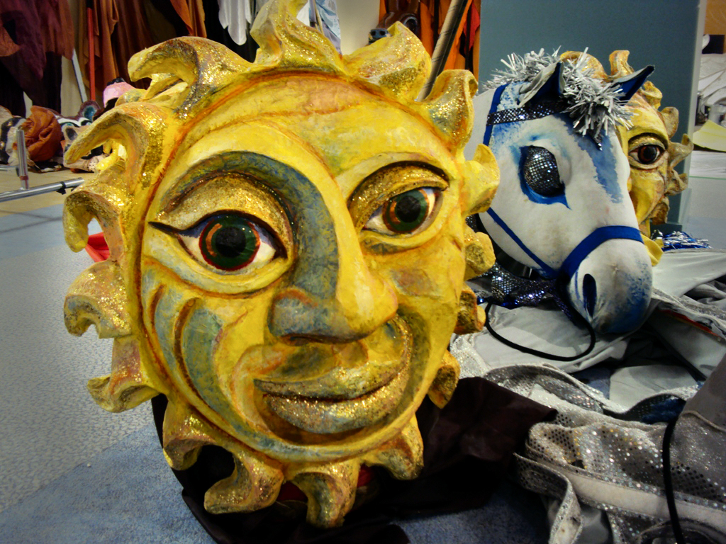 Sun puppet Red Pepper Spectacle productions.