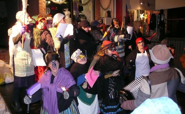 The Befanas of Kensington Winter Solstice Festival.