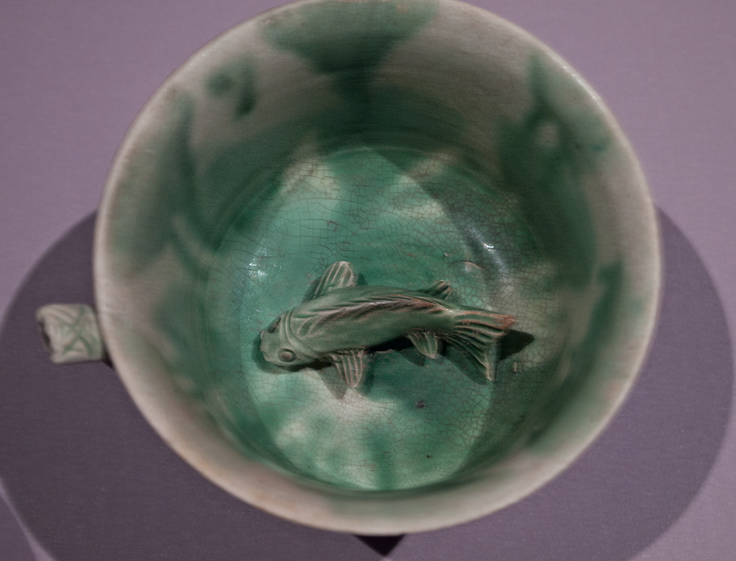Fish in cup.