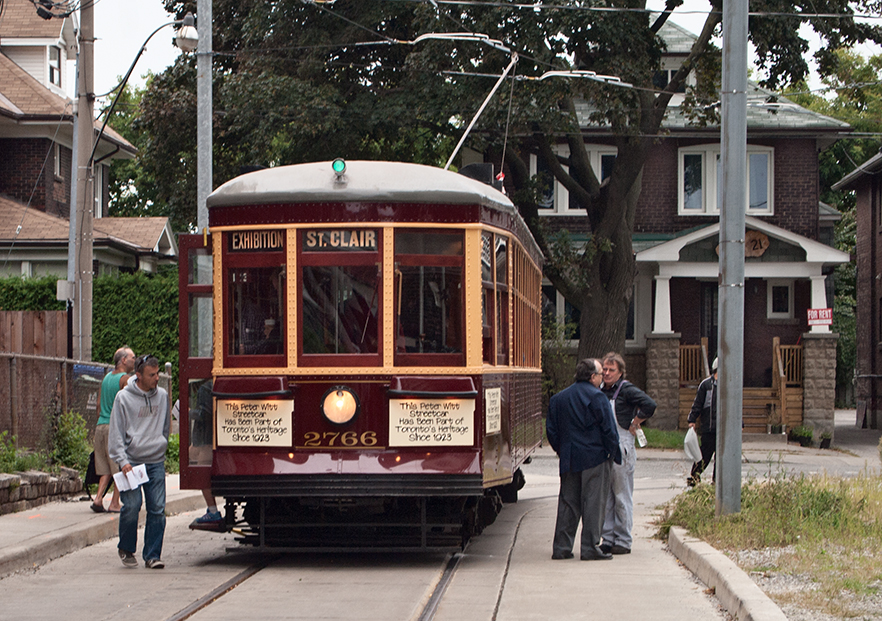 Old streetcar at Robina loop just off St. Clair.