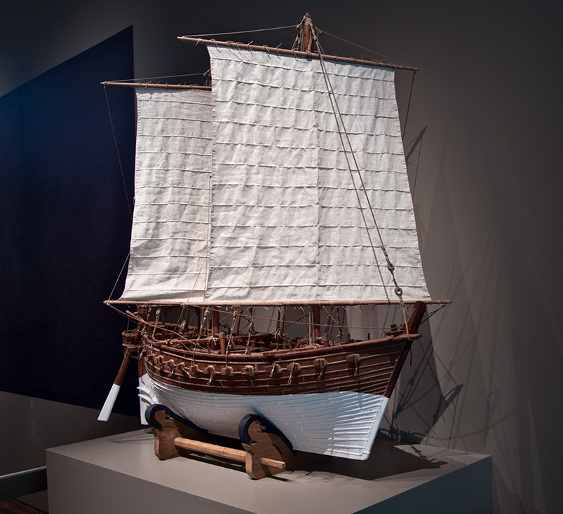 Dhow model at Aga Kahn museum.