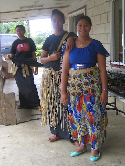 Church girls, Tonga.