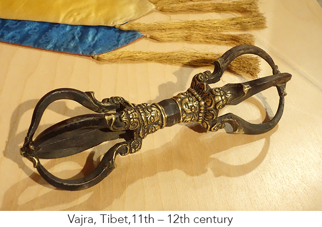Vajra, Tibet, 11th-12thC iron and brass.