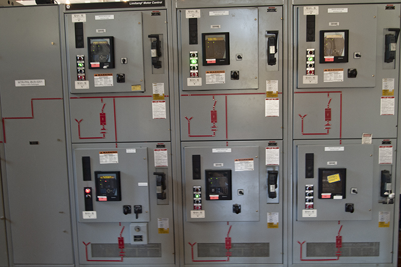 Water pumping station electrical controls.