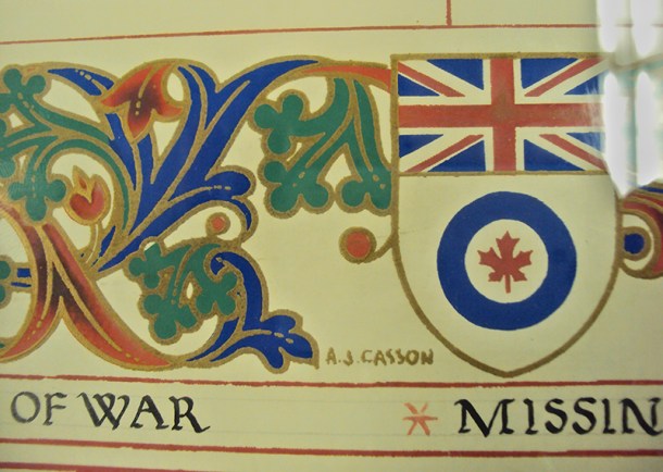 Art signed by AJ Casson.