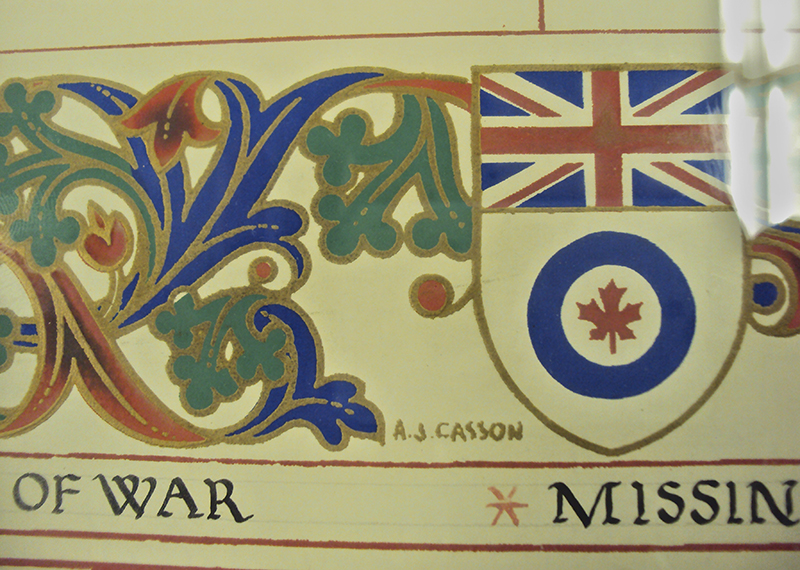 Art signed by AJ Casson.