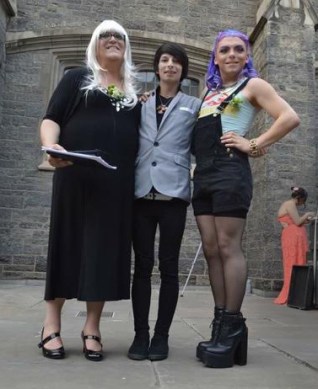 Christine and two friends