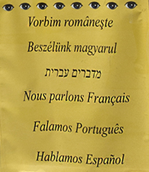 Multi language sign on St. Clair W.