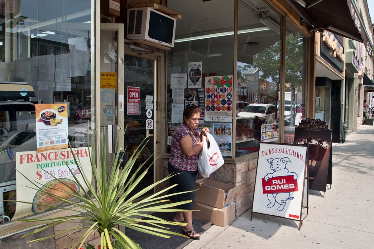 Portuguese grocery store on St. Clair W.