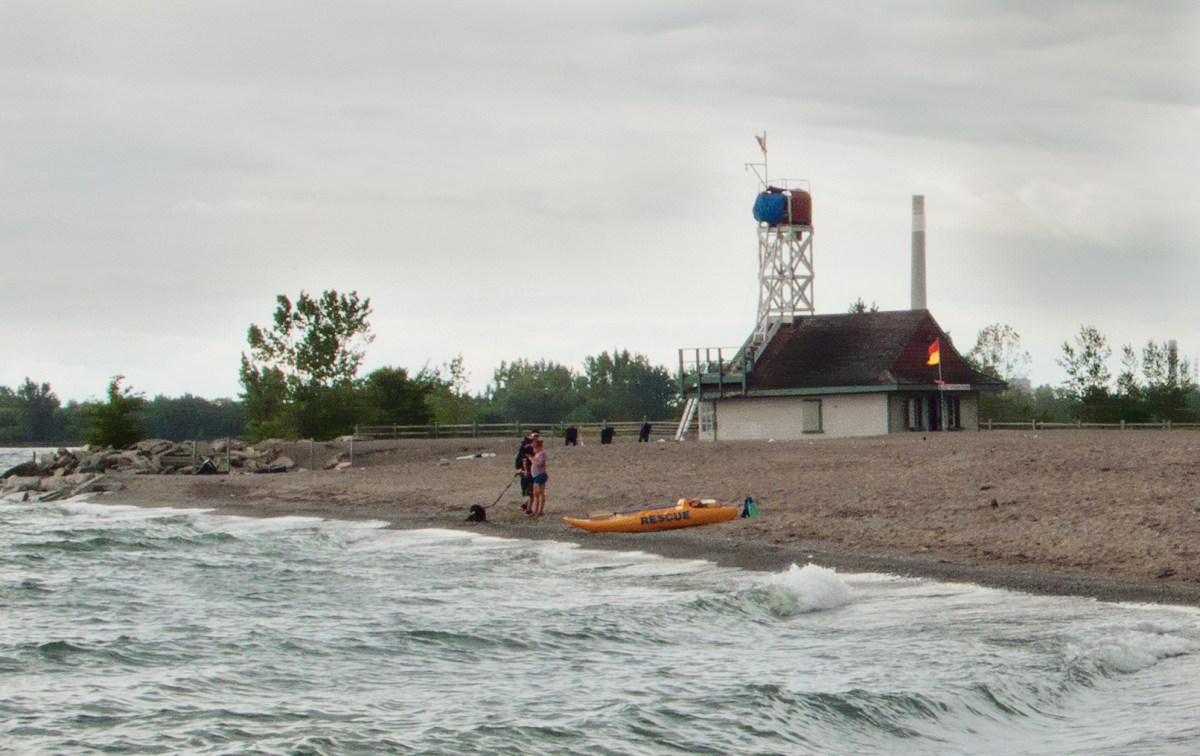Leuty lifeguard station.