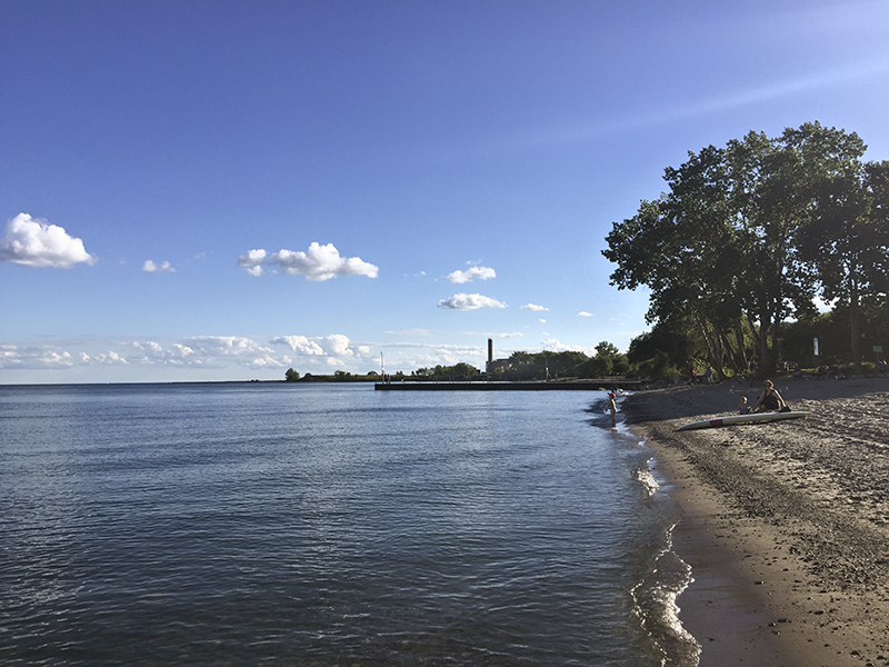 West view at Marie Curtis park.