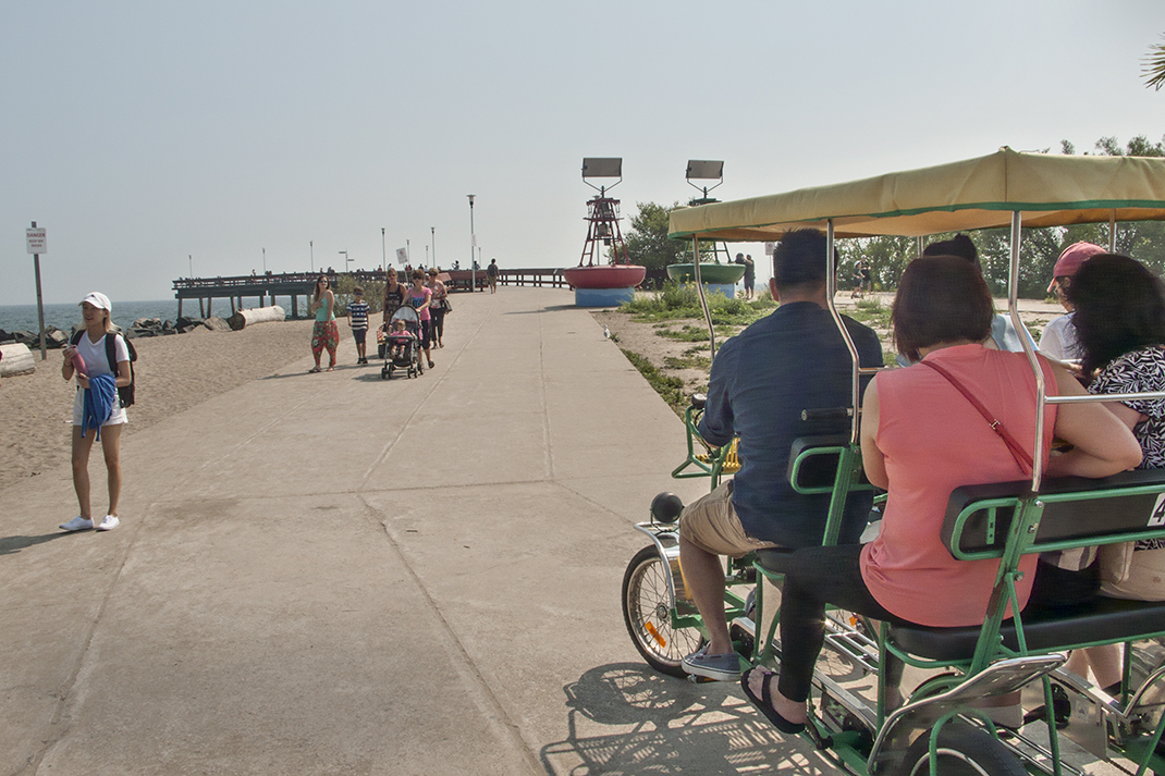 Quadricycle at Centre island pier.