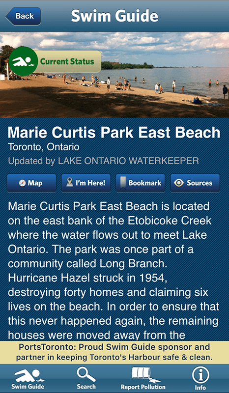 Swim guide Marie Curtis.