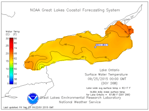 water temp map