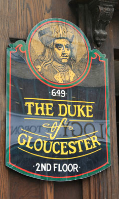 duke gloucester sign
