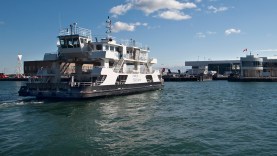 Ferry to island airport.