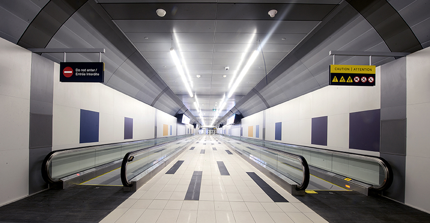 Toronto Island airport tunnel.