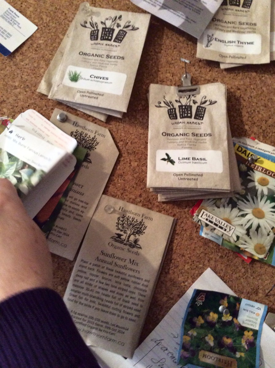 Seed packets.
