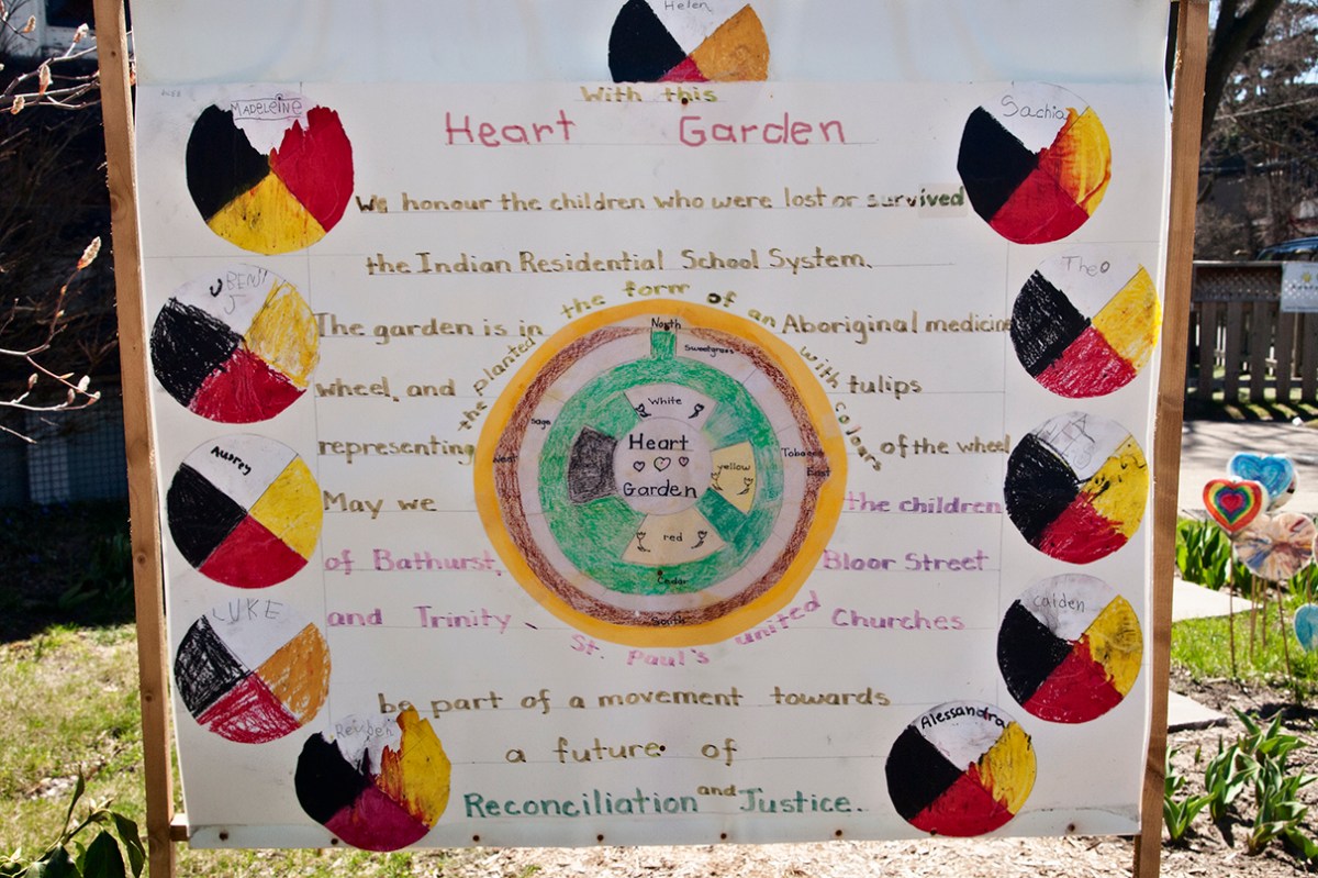 Heart Garden sign.