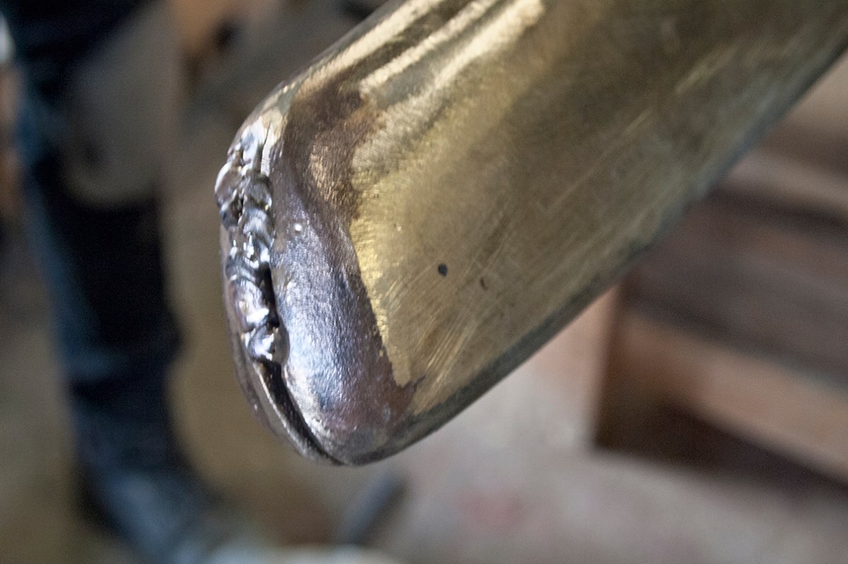 Bronze weld.