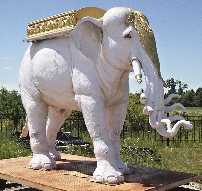 Elephant at Jain temple, Toronto.