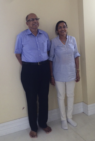Gyan Chand Jain and wife Kachan.