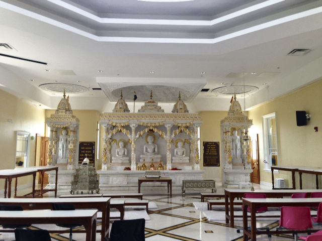 Jain temple interior.