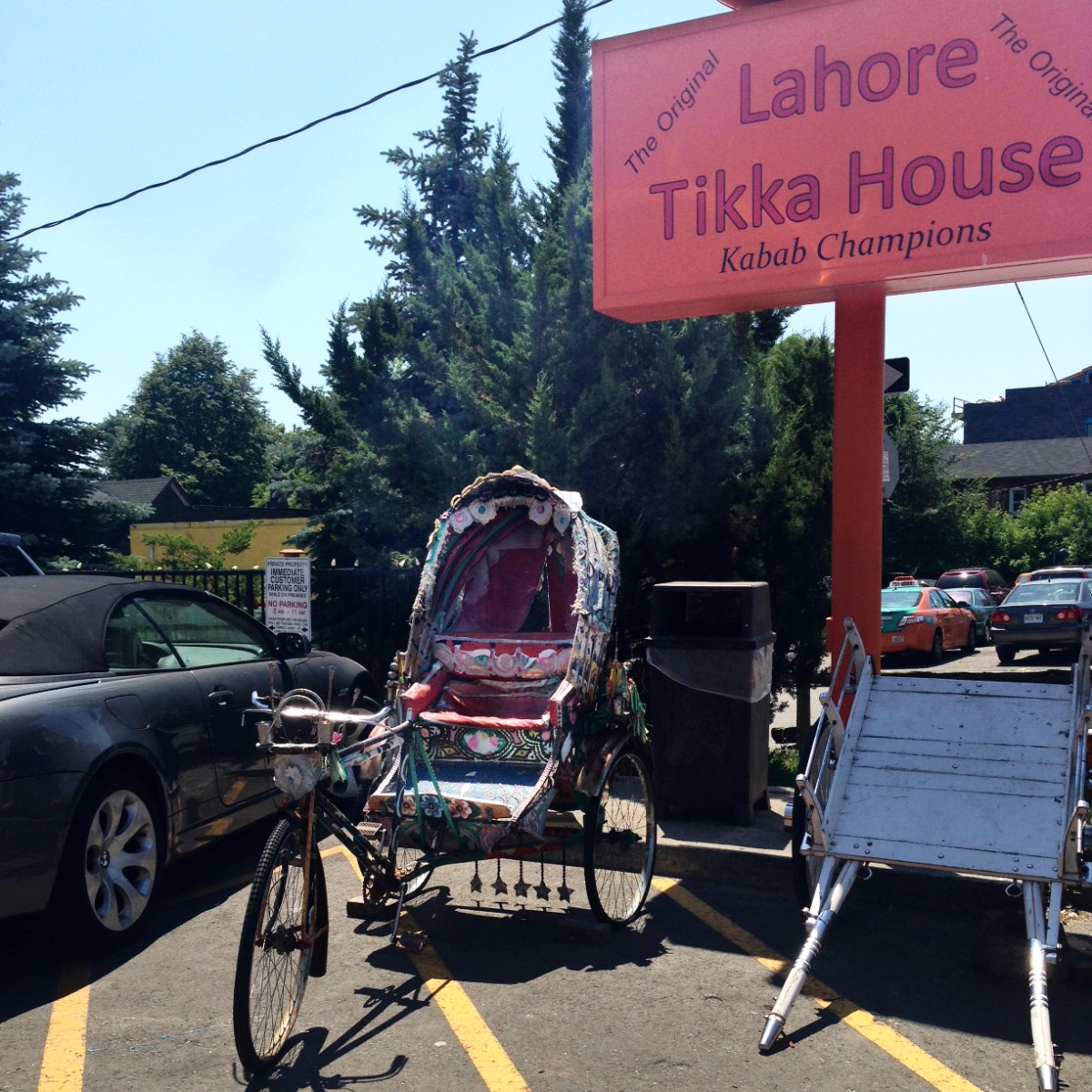 Lahore Tikka House bike carriage.