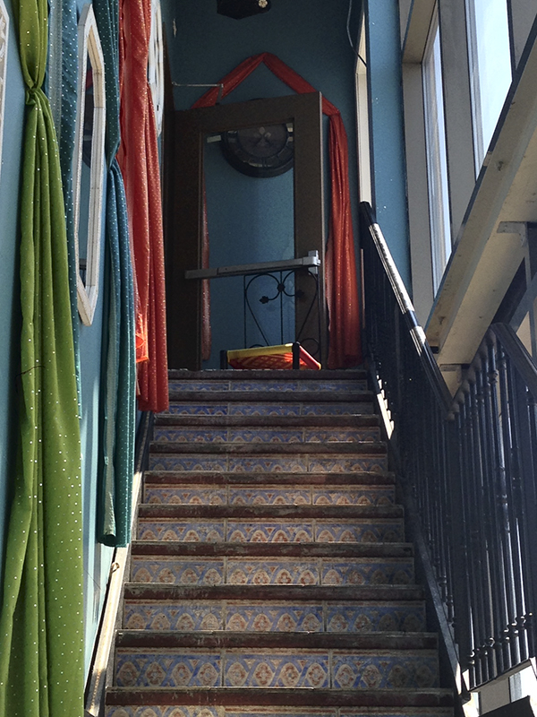 Gerrard St E interior staircase.