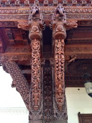 Carved Wood Pillars LIVING TORONTO Carved Wood Pillars LIVING TORONTO