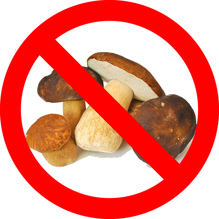 No mushrooms.
