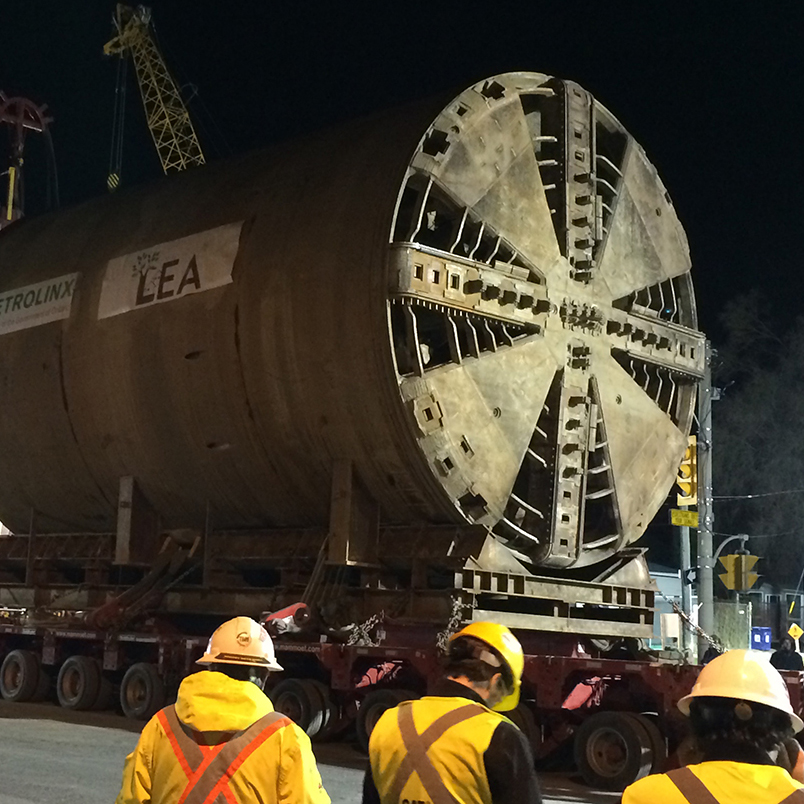 Lea the tunnel-boring machine.