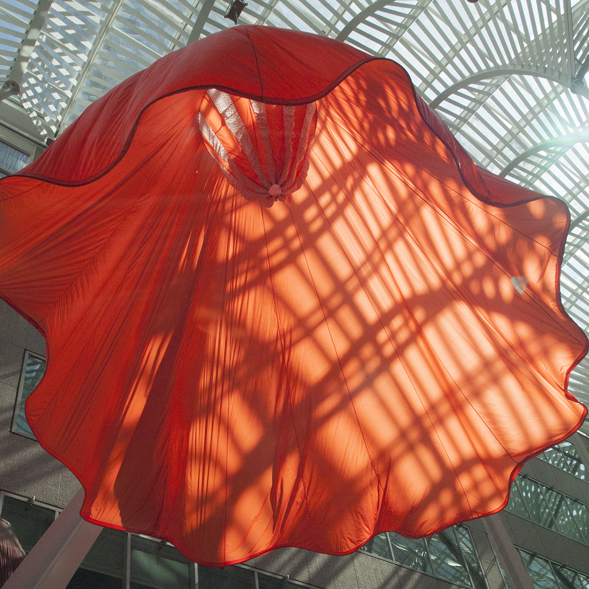 Luminato installation in Brookfield Place.