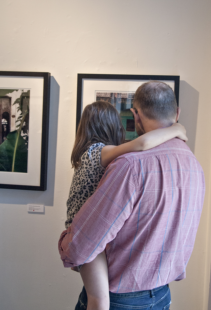 Havana opening, man and daughter looking.