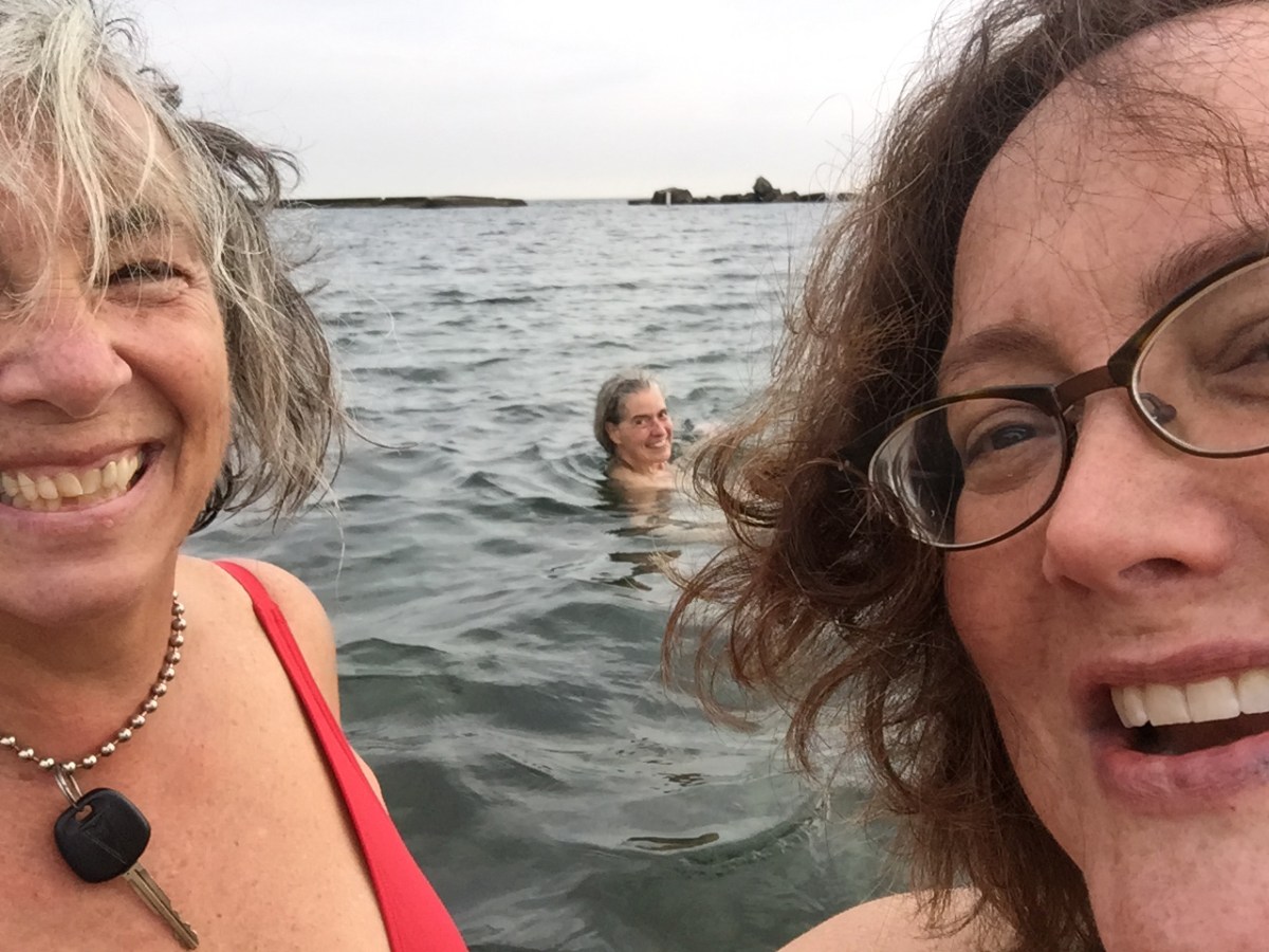 Three Sunnyside swimmers.