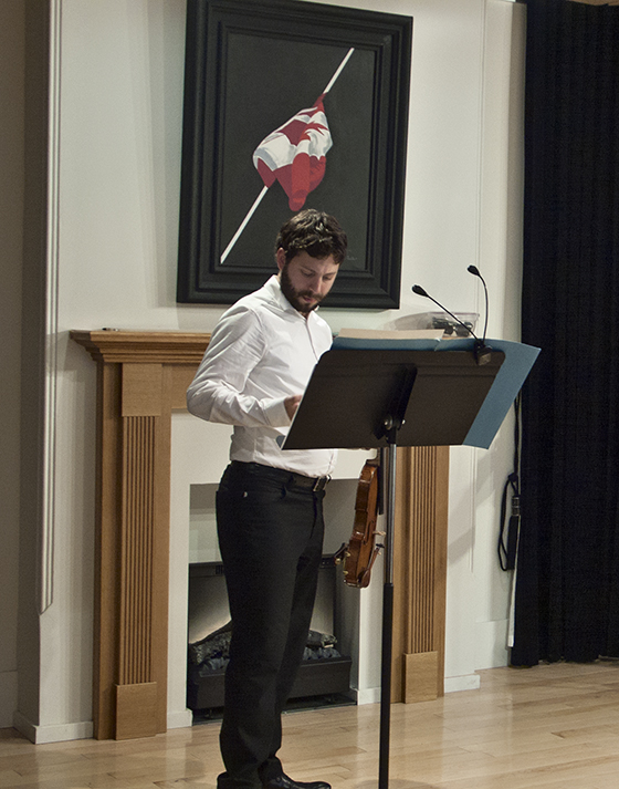 Violinist Aaron Schwebel.