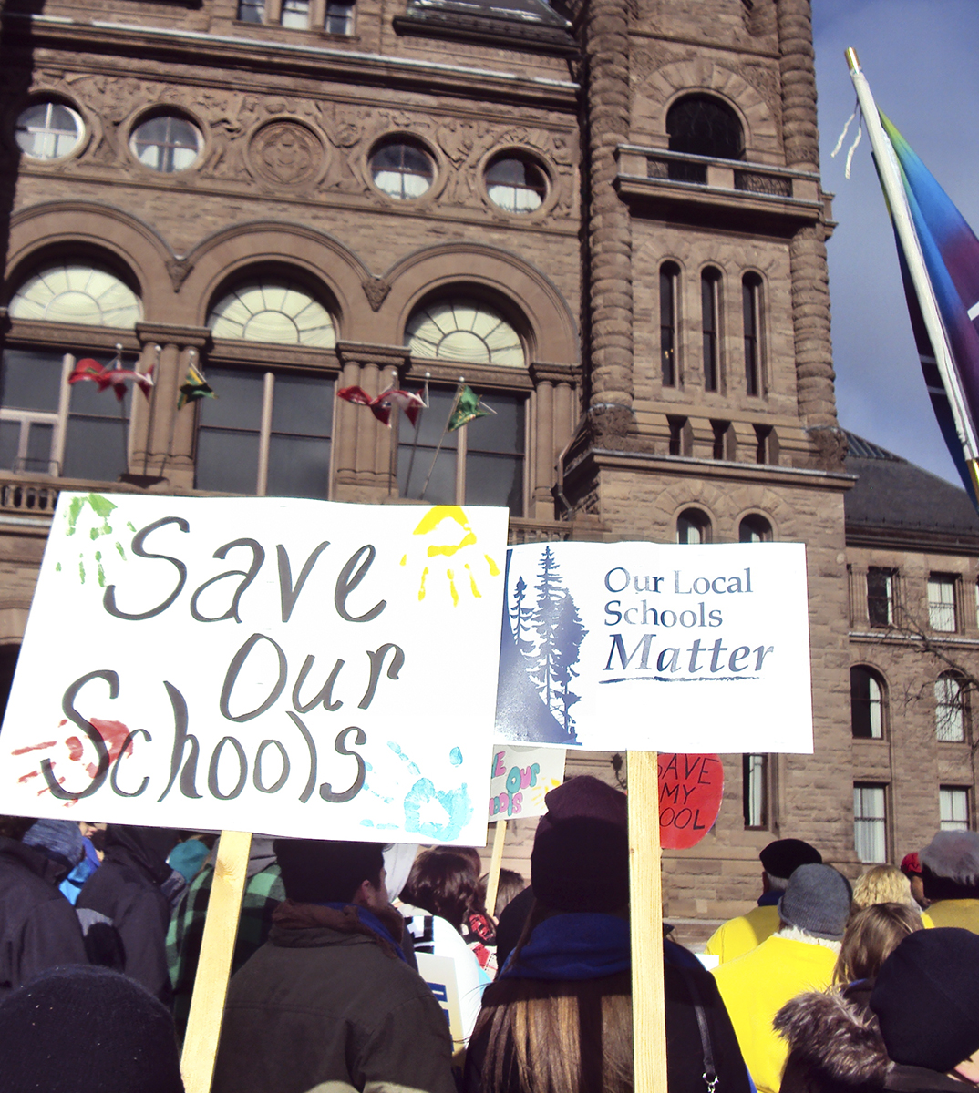 Save our Schools Queen's Park demonstration.