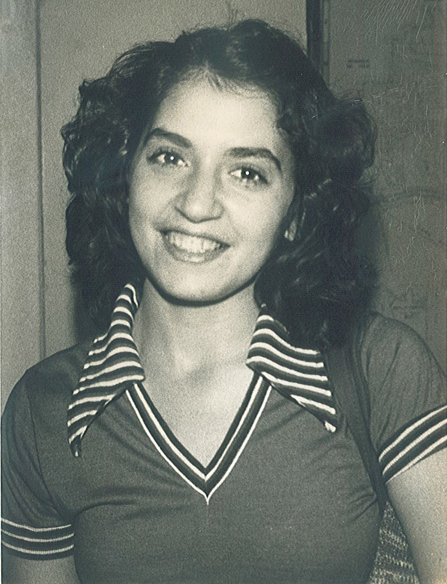 Marcie Ponte as a young woman.