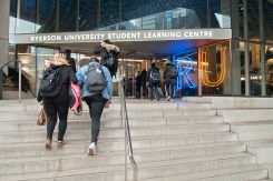 Entrance to Ryerson Student Learning Centre.