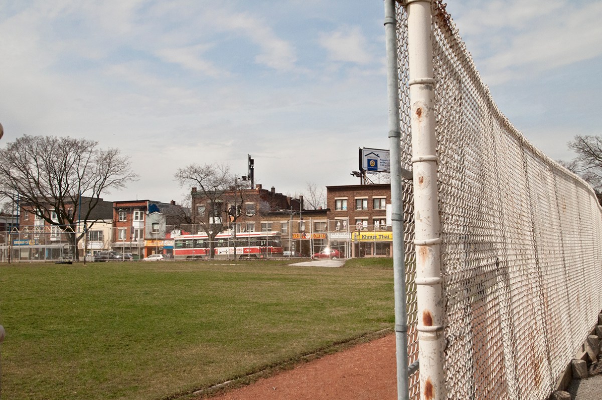 Oakwood field, facing St Clair W.