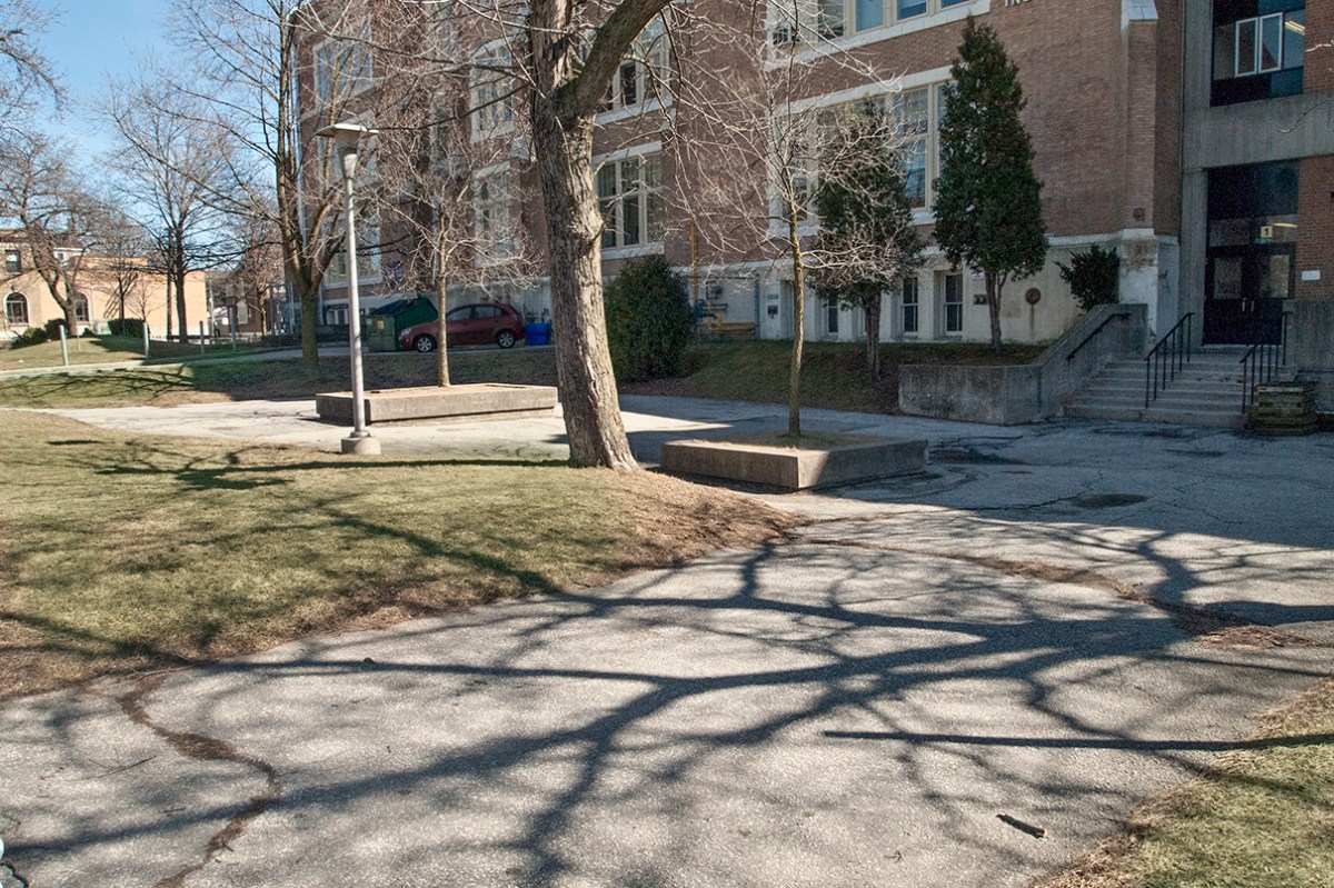Prospective performance space, looking east.