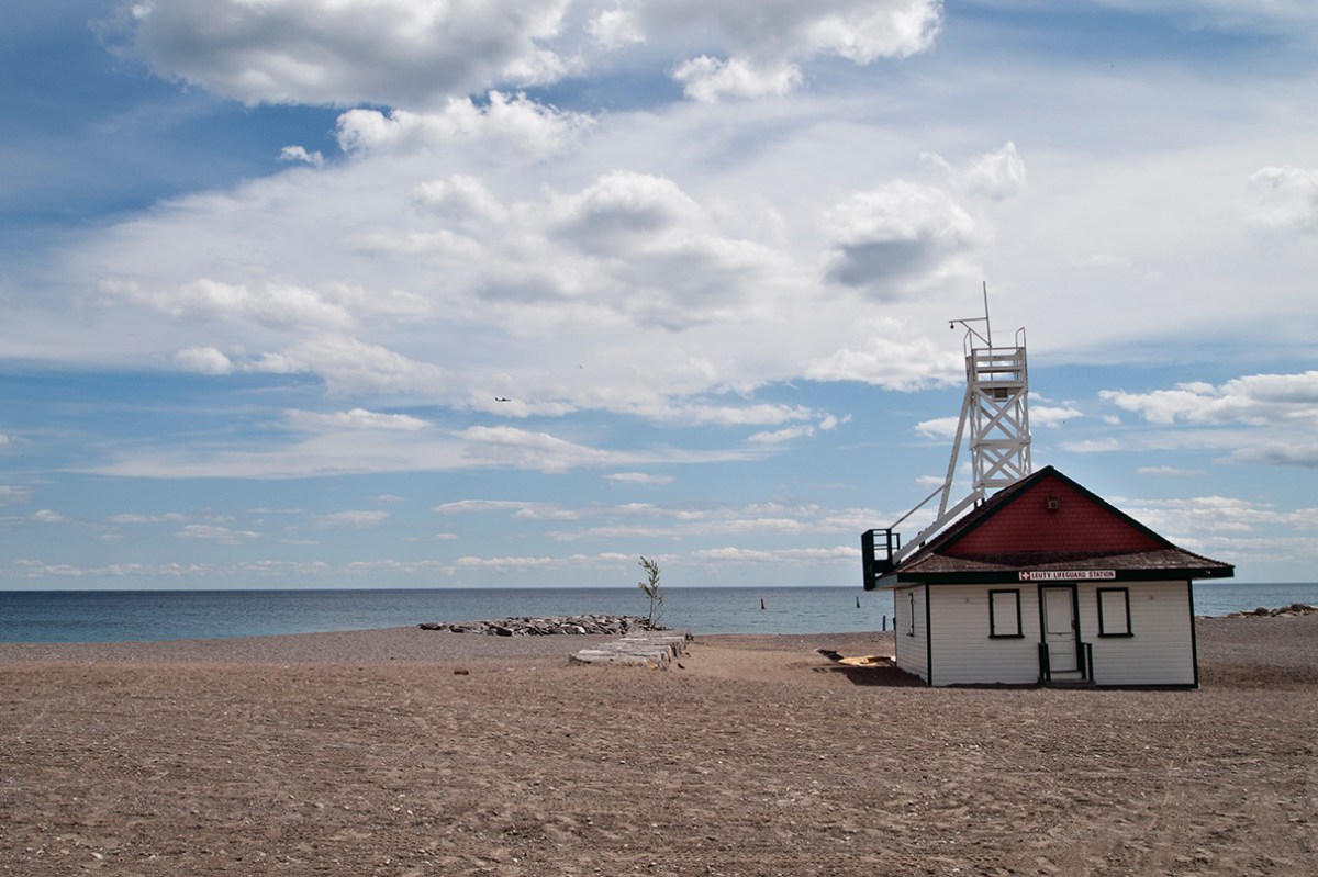 Leuty lifeguard station.