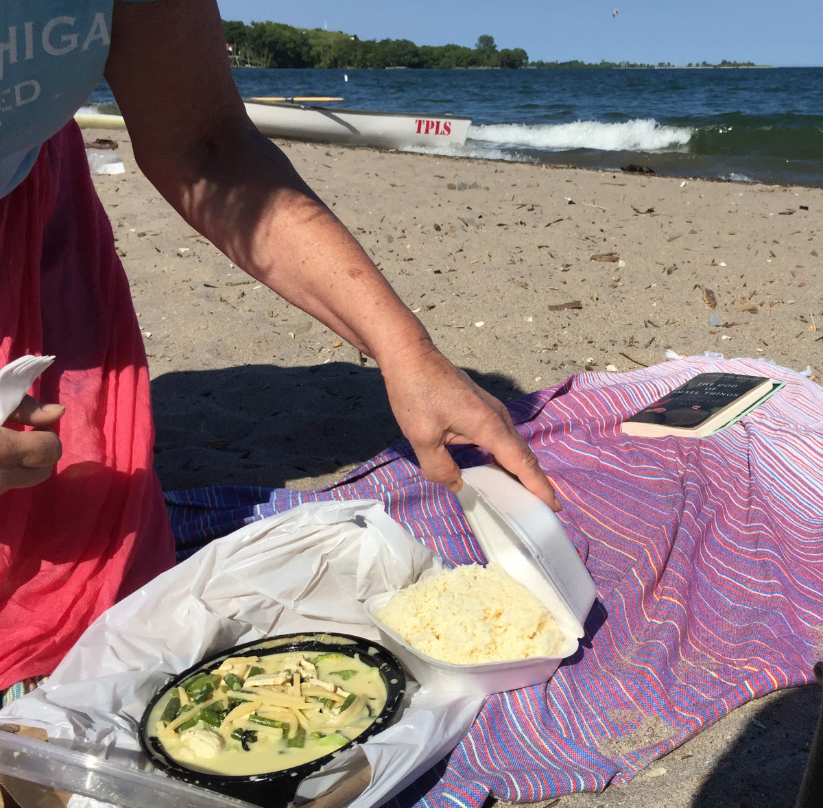 Green curry at the beach.