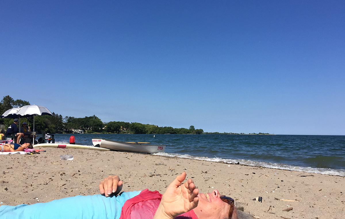 Waves human and water.