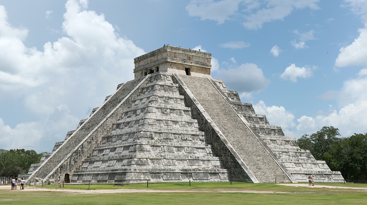 Mayan pyramid.
