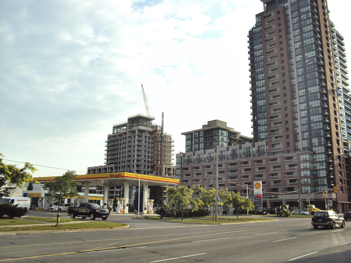 New construction at Lawrence and Dufferin.