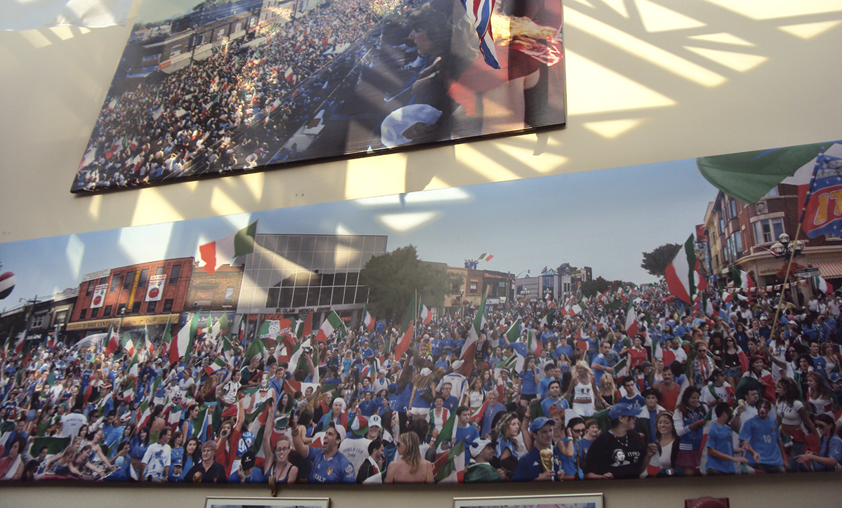 St. Clair soccer celebration mural.