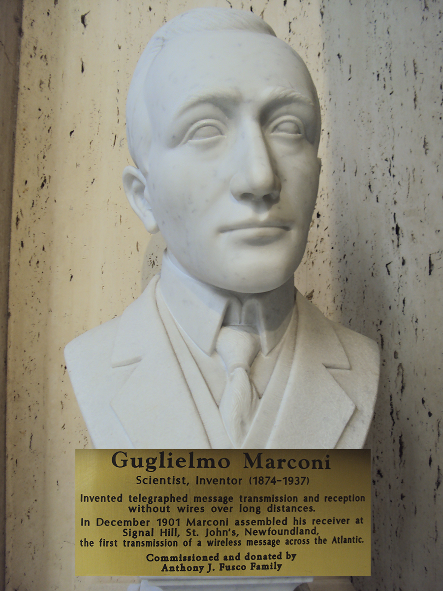 Marconi bust.