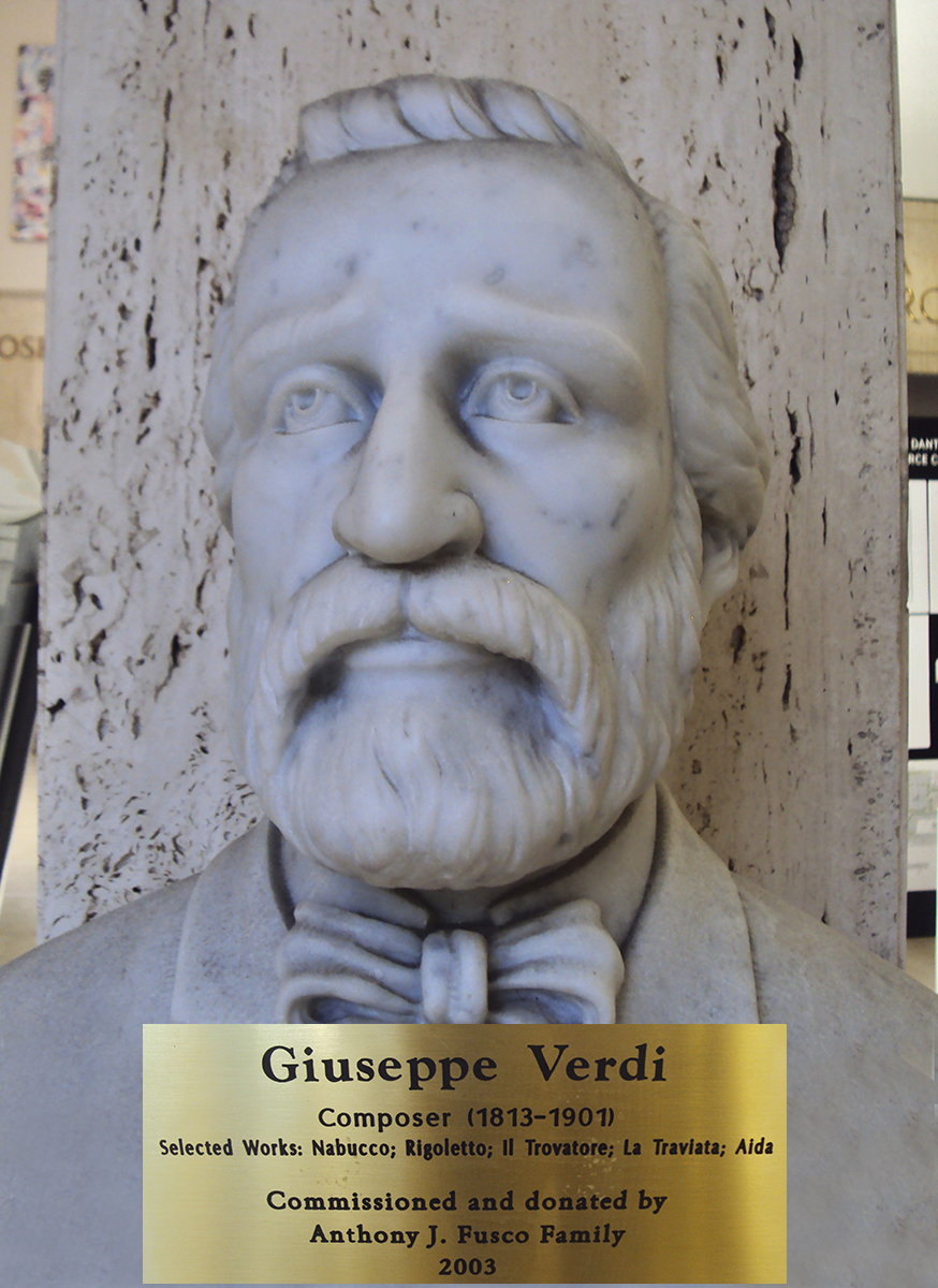 Verdi bust.